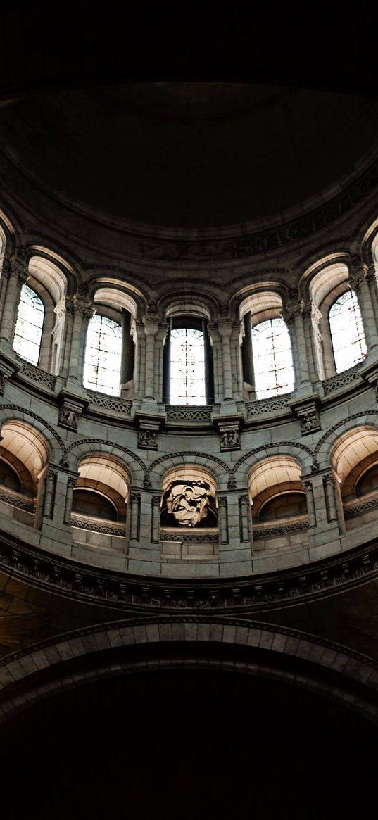 dome, bottom view, architecture, arch