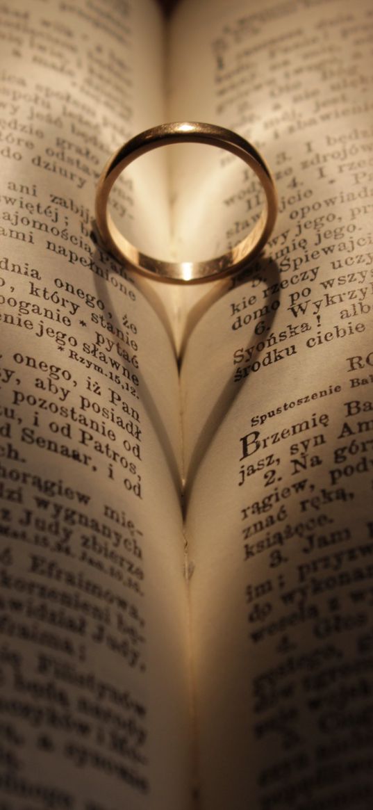 ring, wedding, book