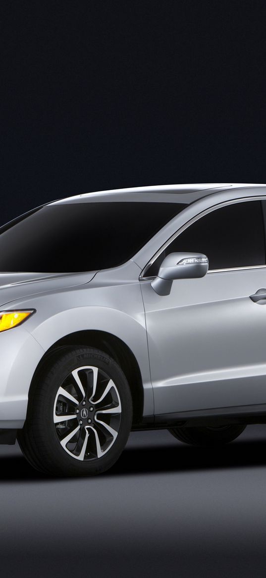 acura, rdx, prototype, metallic gray, side view, style, cars