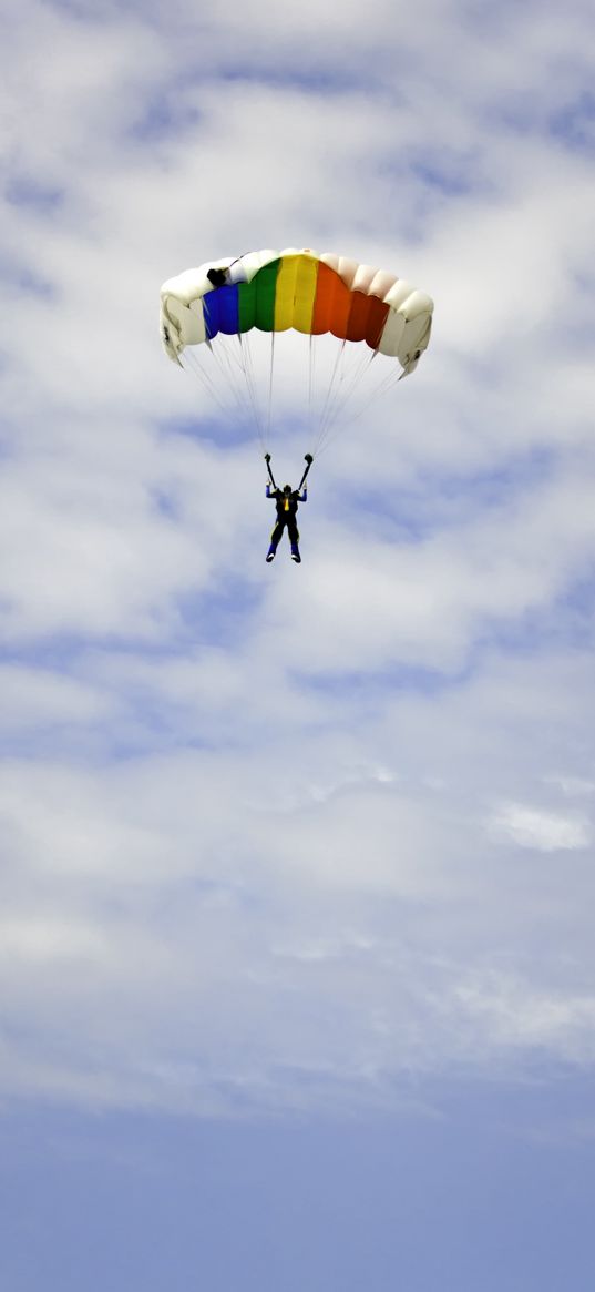 paraglider, air, sky