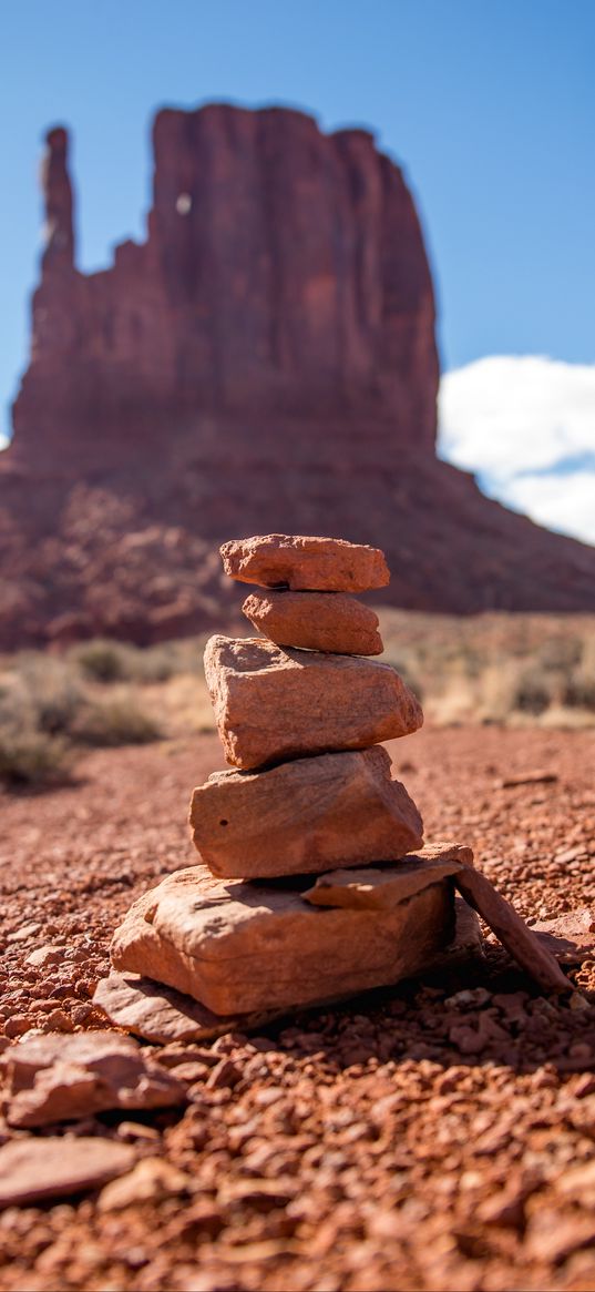 balance, desert, canyon