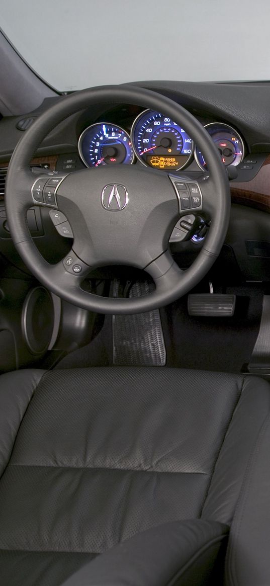 acura rl, interior, steering wheel, speedometer