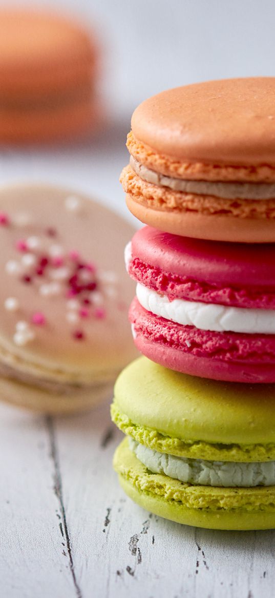 macaron, dessert, cookies, cake, colorful