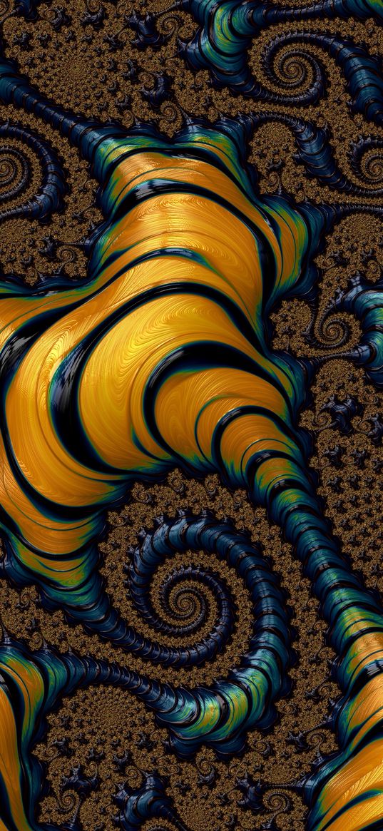 fractal, pattern, twisting, rotation