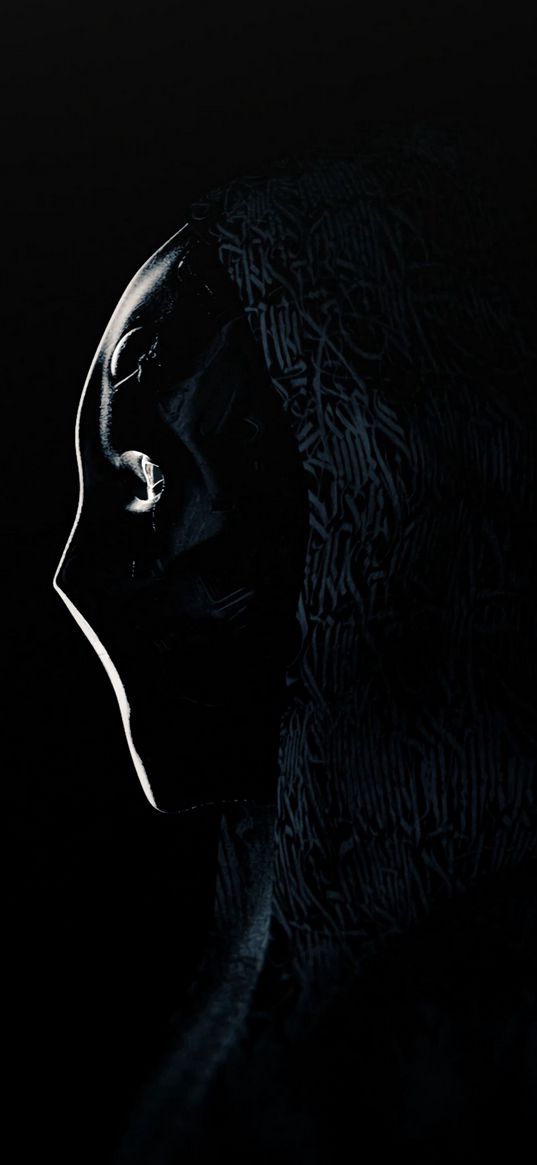 anonymous, mask, profile, dark