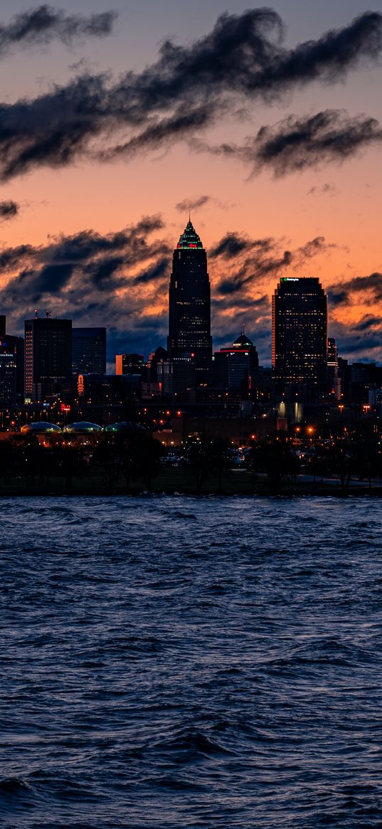 night city, buildings, architecture, usa, edgewater park