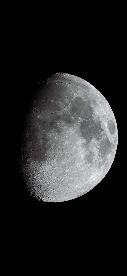 moon, full moon, craters, shadow, black