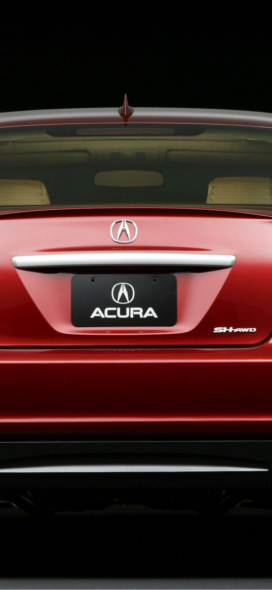 acura, rl, concept, 2005, red, rear view, style, auto