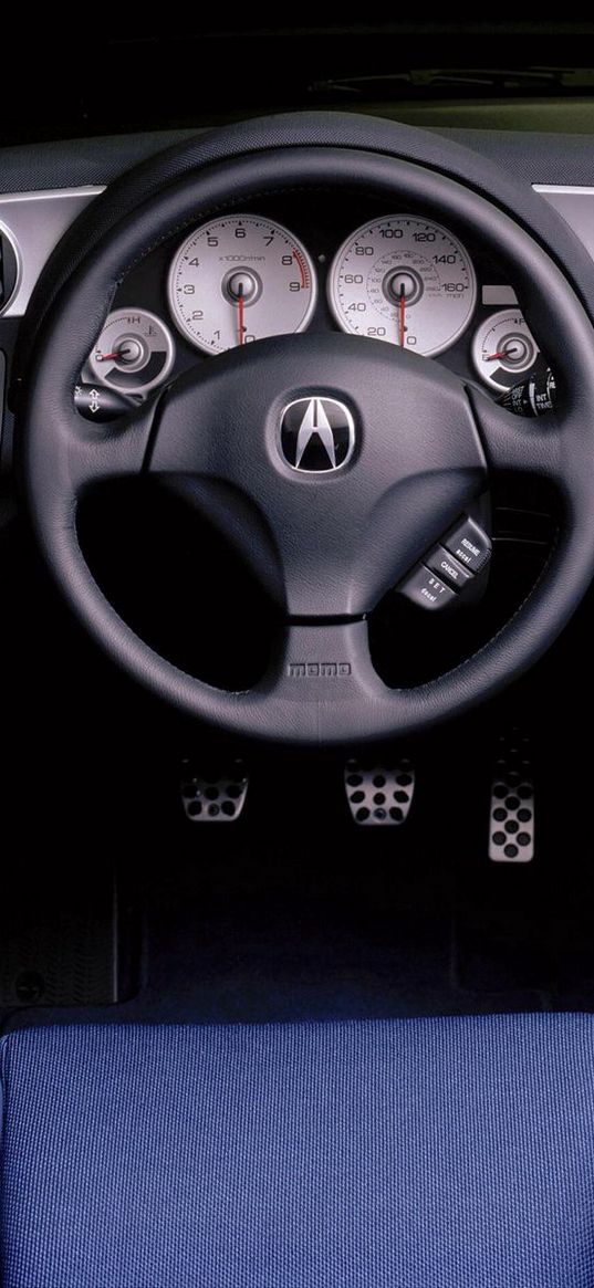 acura, rs-x, concept, 2001, salon, interior, steering wheel, speedometer