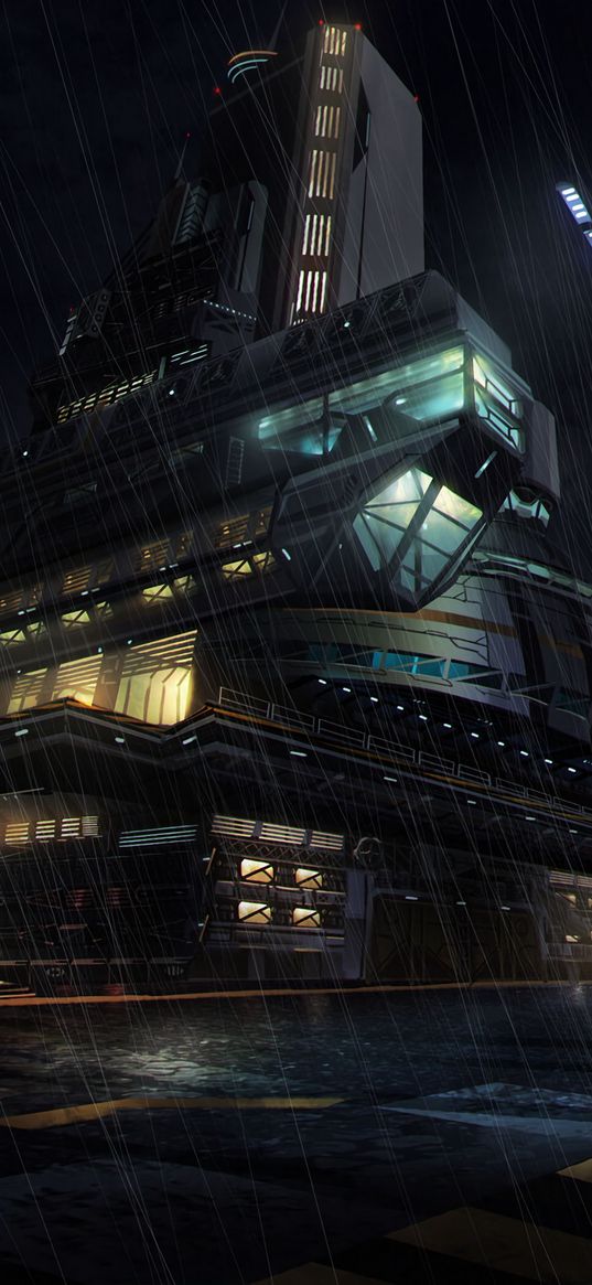 sci-fi, building, future, fiction, futuristic, art