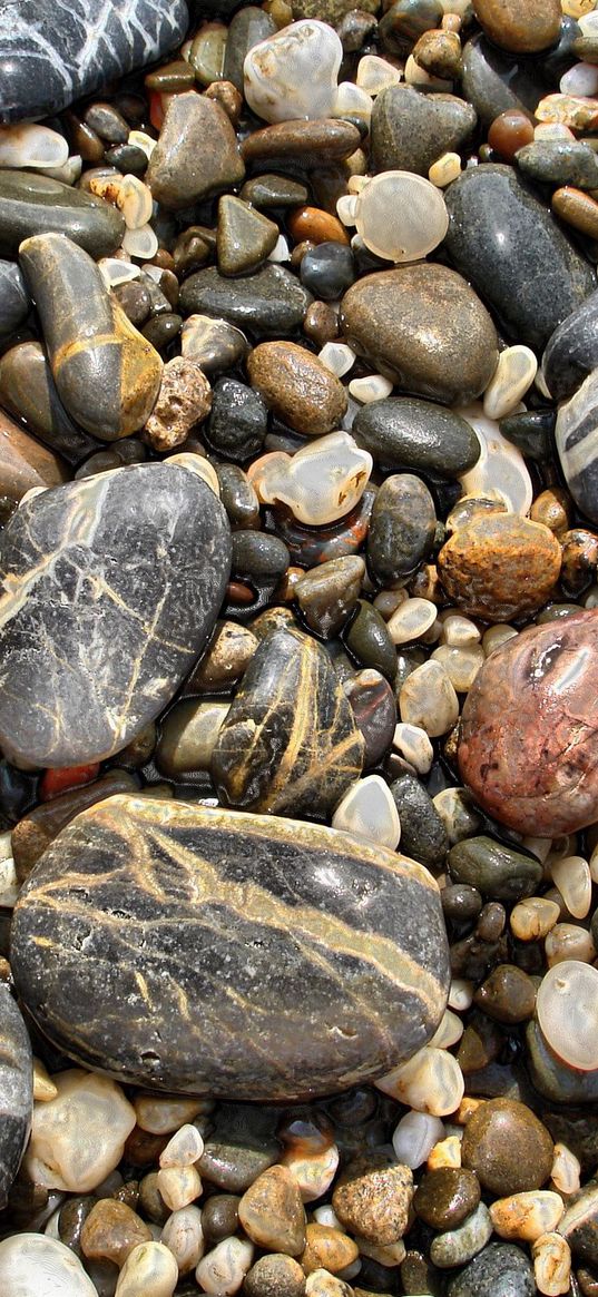 stones, variety, small, large