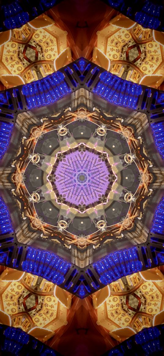 fractal, kaleidoscope, pattern, geometry