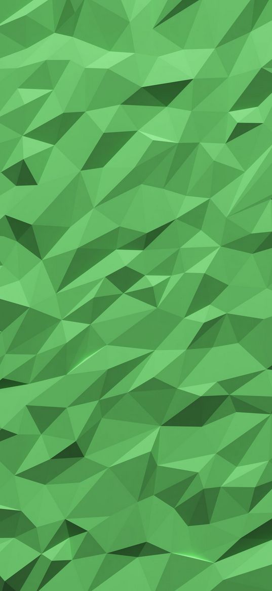 polygon, triangles, geometry, green