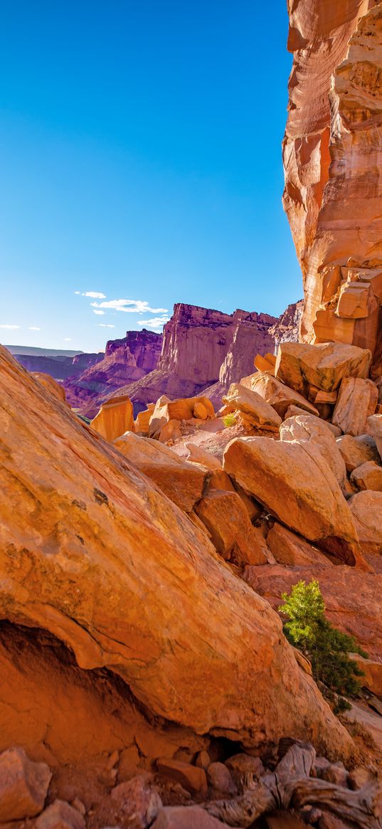 canyon, rocks, stones, stone, sky