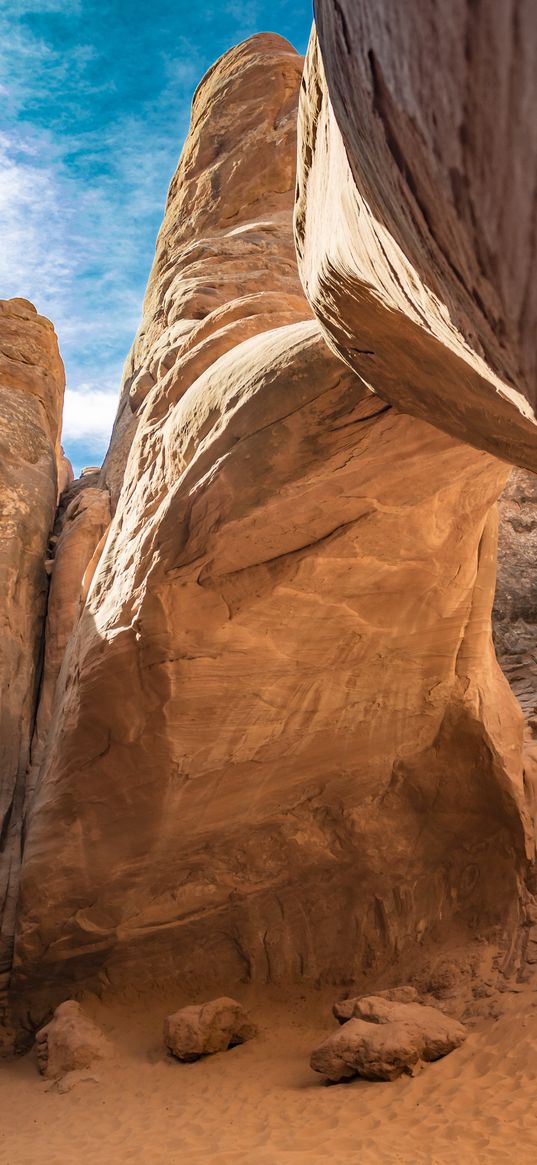 canyon, cave, gorge, rocks, sandy