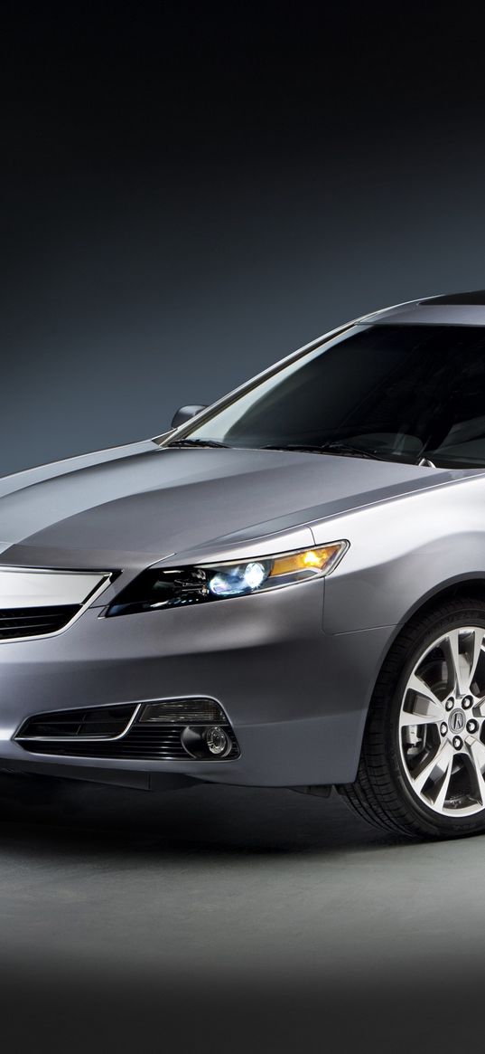 acura, tl, 2011, gray metallic, front view, style, cars