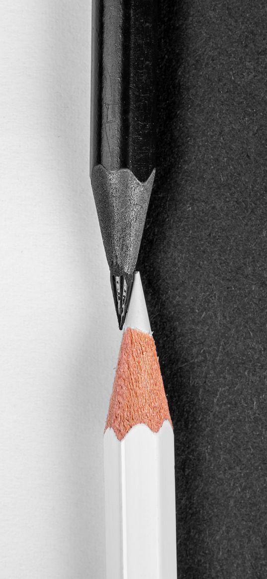 pencils, yin yang, macro