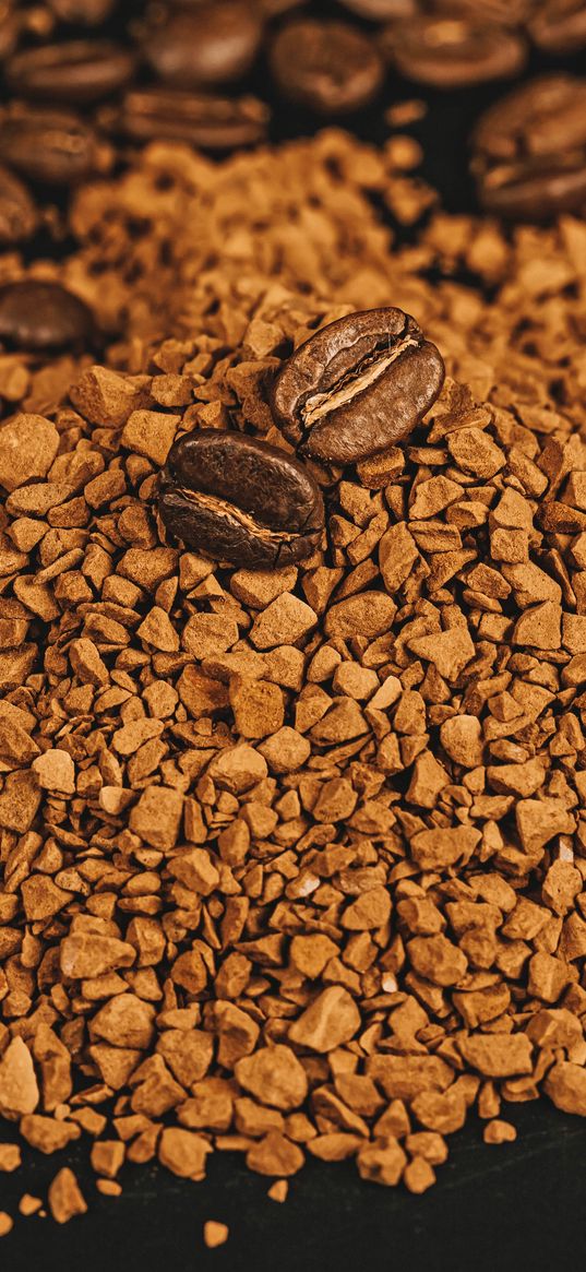 coffee beans, beans, coffee, brown, ground