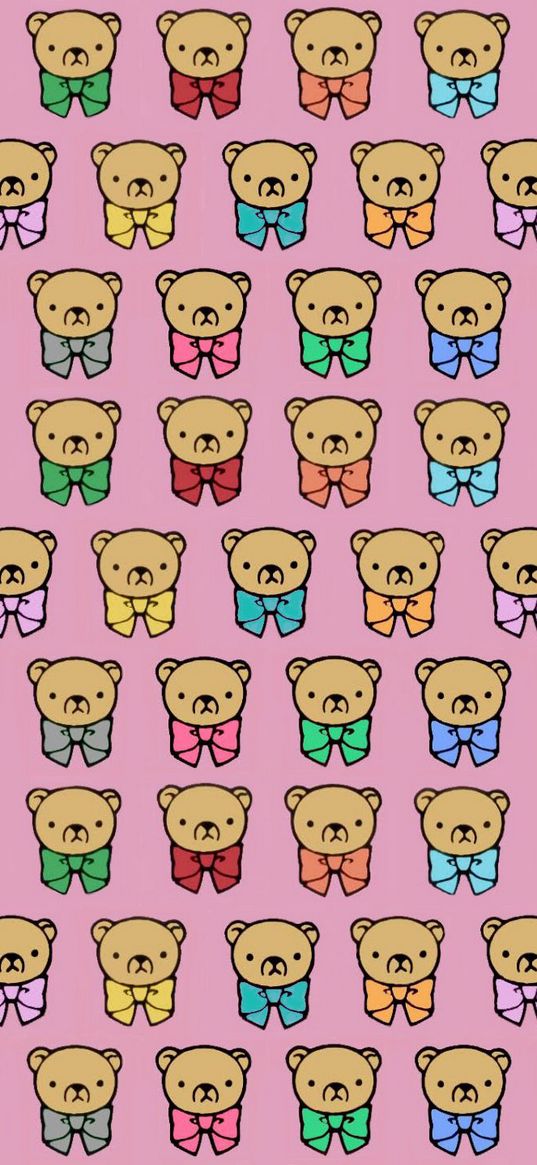 bears, multicolored, graphic, background