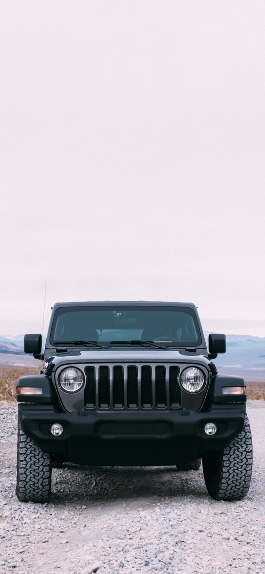 car, jeep, suv, front view, road