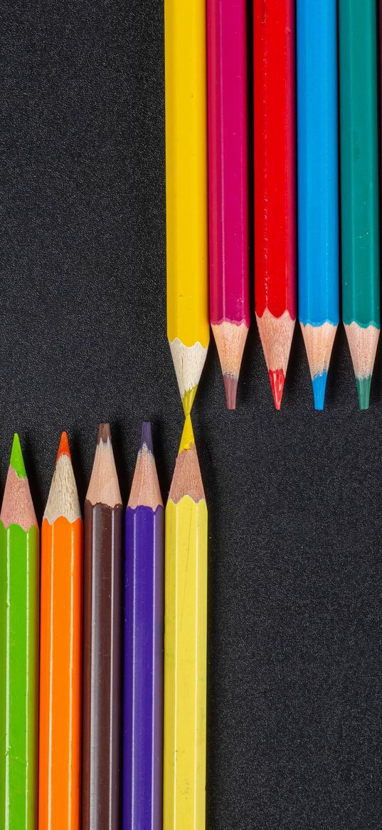 pencils, colorful, sharp, macro