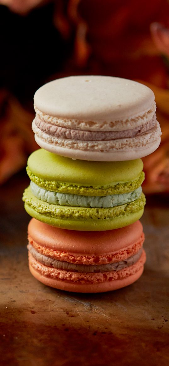 macarons, dessert, cakes, baked goods, colorful