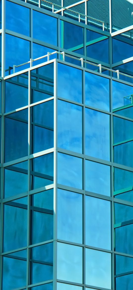 building, facade, glassy, architecture, reflection