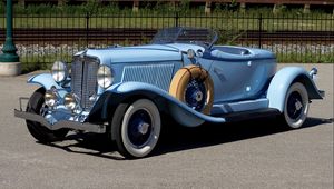 Preview wallpaper 1931 auburn speedster, retro, lights, convertible