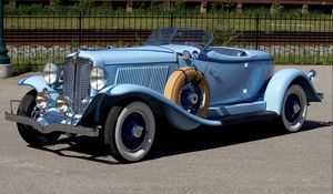 Preview wallpaper 1931 auburn speedster, retro, lights, convertible