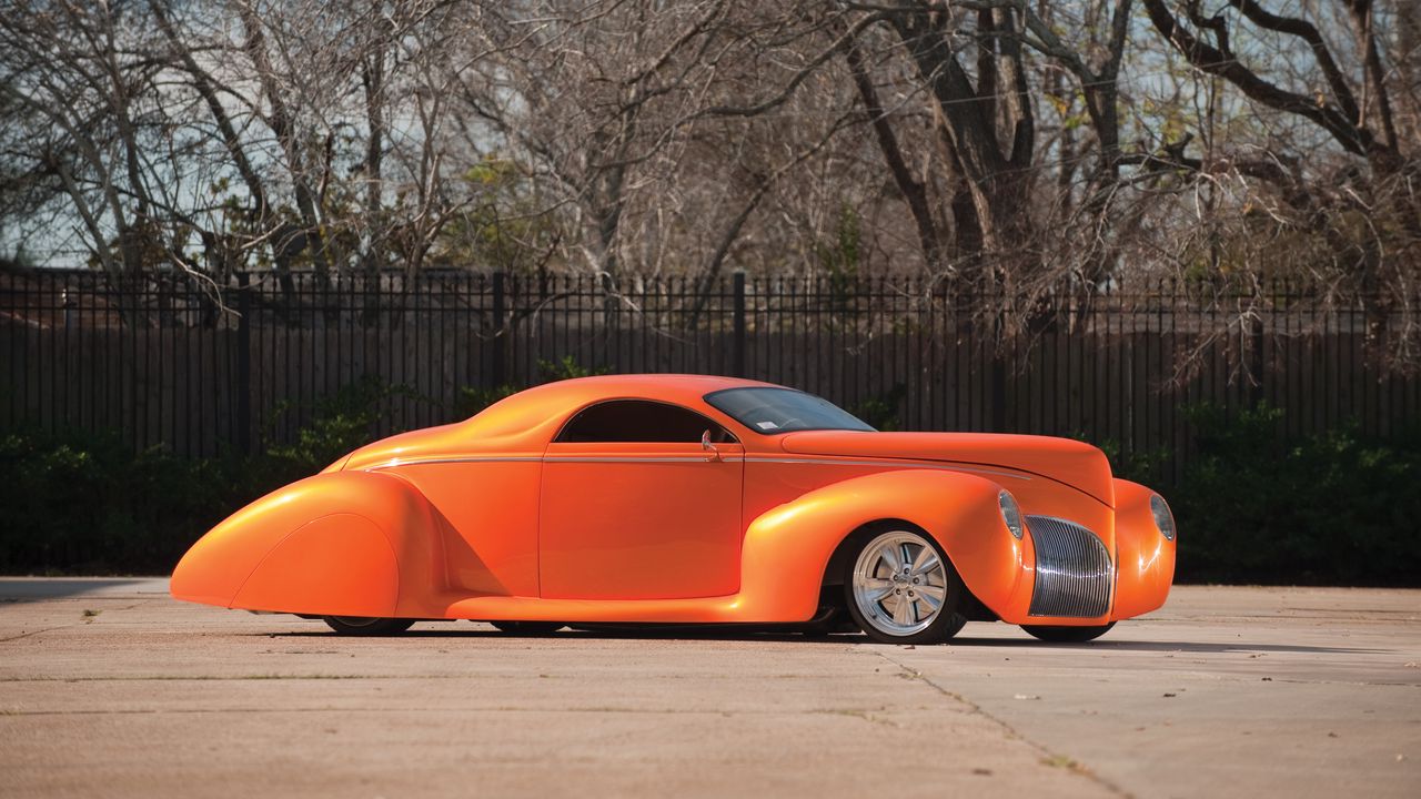 Wallpaper 1939, lincoln, zephyr, style, concept, orange