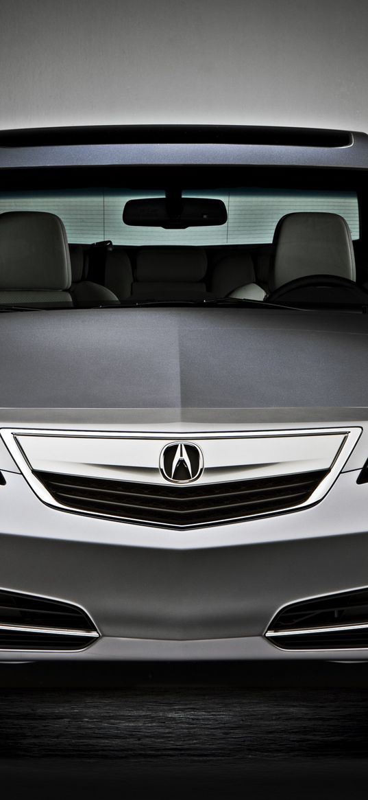 acura, tl, 2011, metallic gray, front view, style, cars