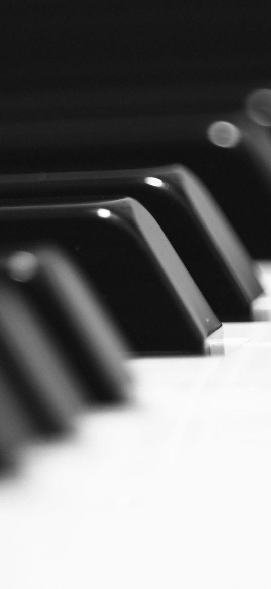 piano, keys, musical instrument, black, white