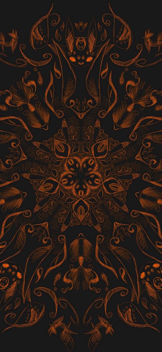 fractal, mandala, pattern, abstraction, art