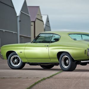 Preview wallpaper 1972, chevrolet, chevelle, green, cars