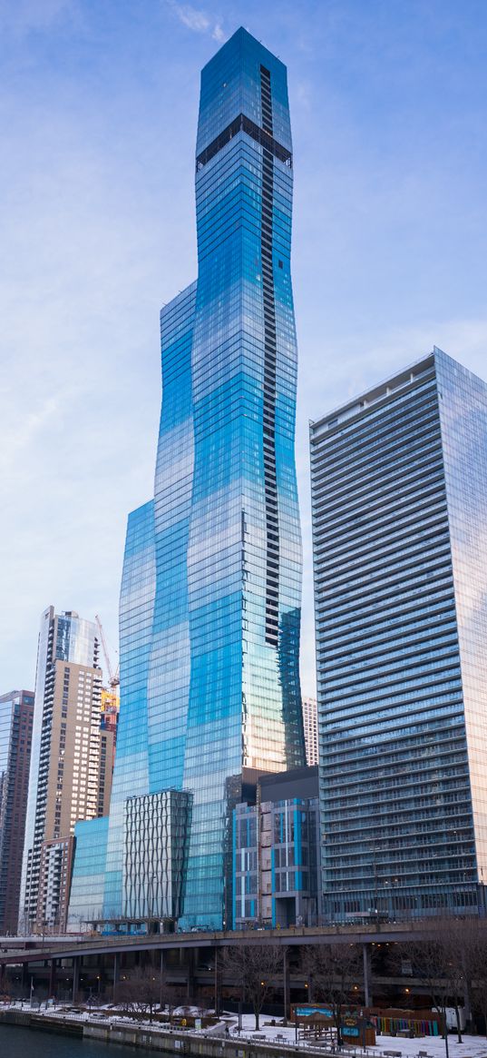 buildings, skyscrapers, city, architecture, chicago, usa