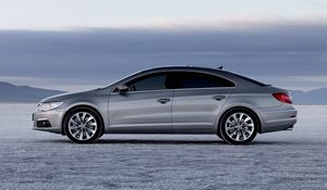 Preview wallpaper 2009 volkswagen cc, volkswagen, silver, side view