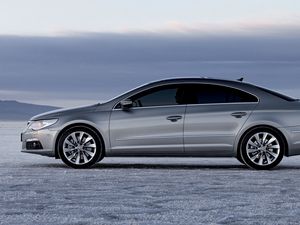 Preview wallpaper 2009 volkswagen cc, volkswagen, silver, side view