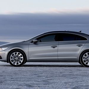 Preview wallpaper 2009 volkswagen cc, volkswagen, silver, side view