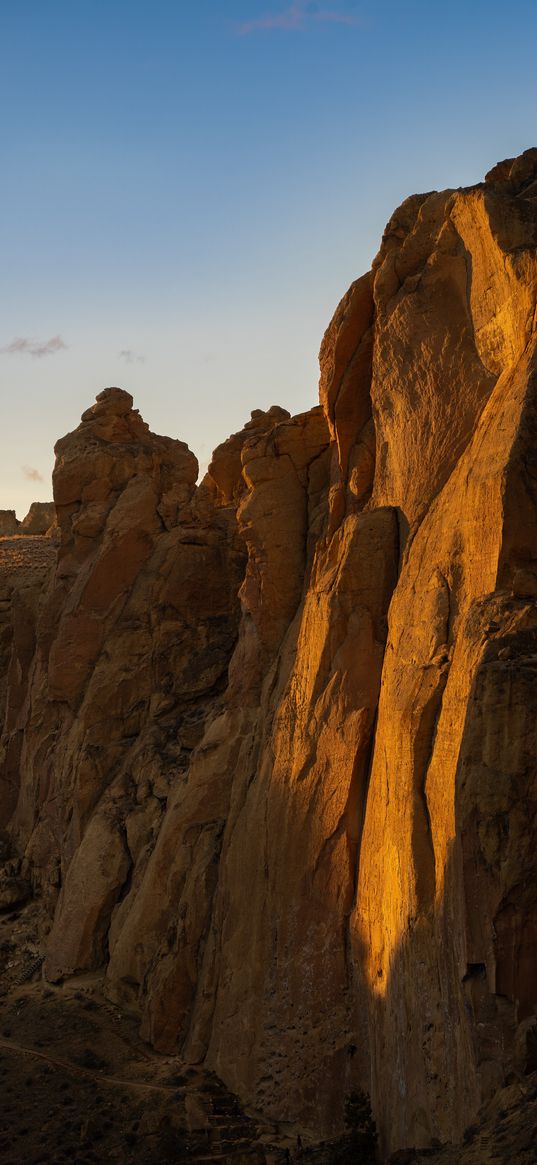 rock, cliff, landscape, nature