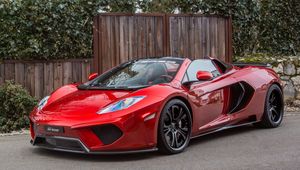 Preview wallpaper 2013 mclaren 12c spider, terso, red, luxury, convertible, car