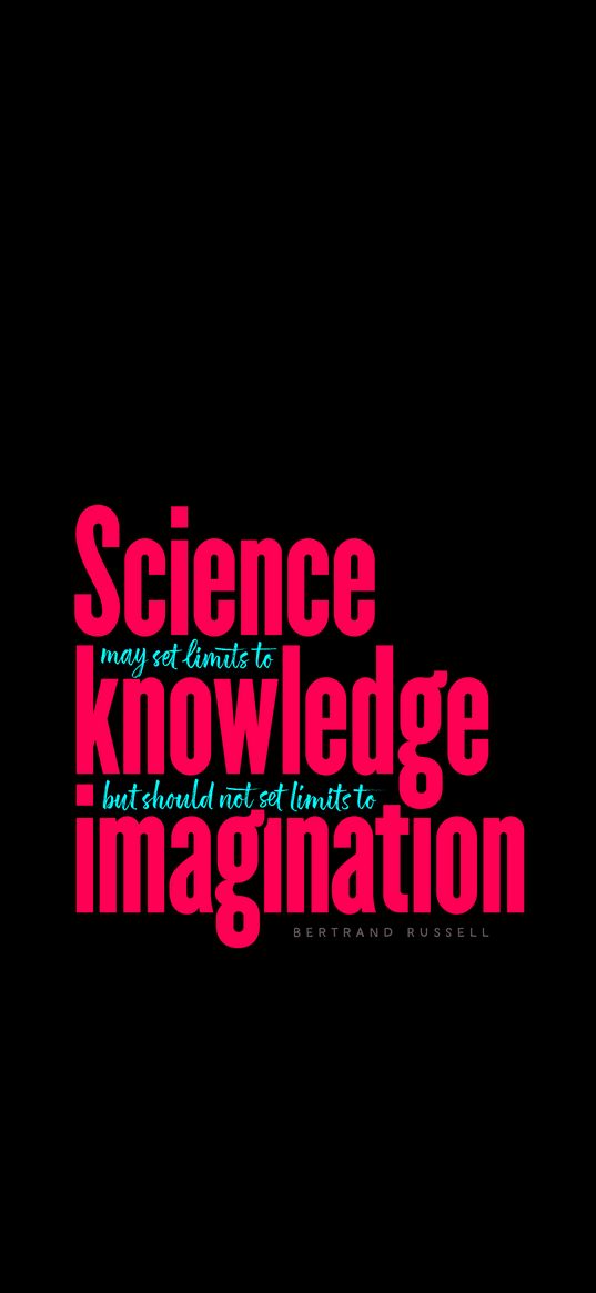 quote, science, knowledge, imagination, words, phrase