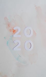 Preview wallpaper 2020, new year, numbers, spots, stains