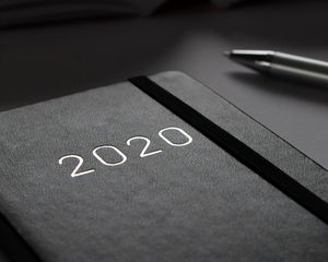 Preview wallpaper 2020, notebook, numbers