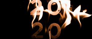 Preview wallpaper 2020, year, fire, flame, burn