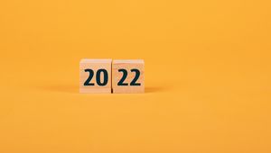 Preview wallpaper 2022, new year, number, numbers, cubes