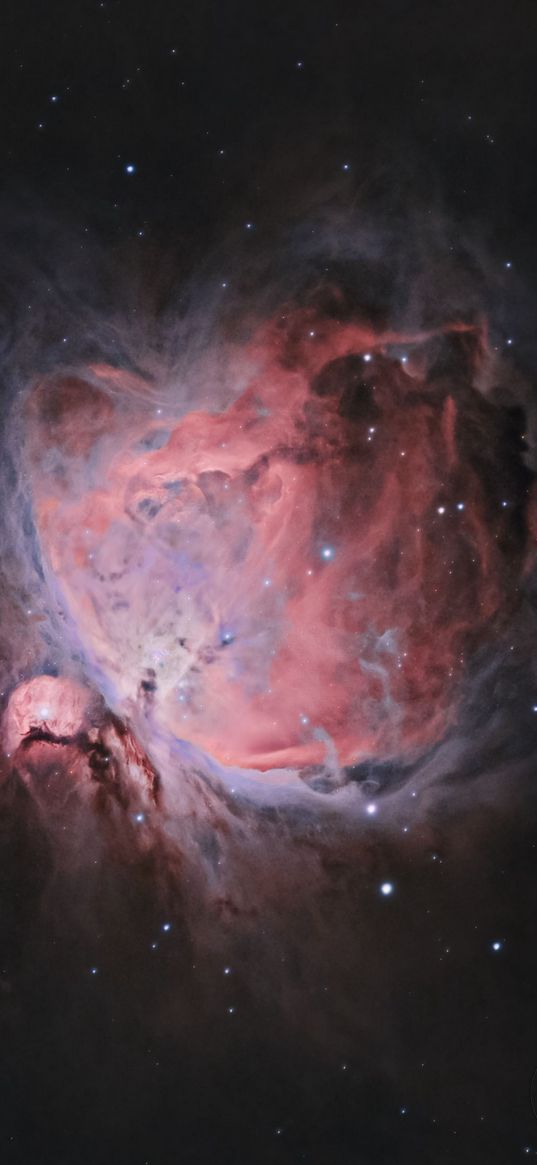 orion nebula, nebula, stars, glow, space