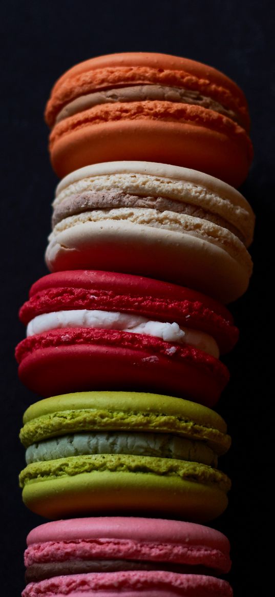 macarons, cookies, dessert, pastries, colorful