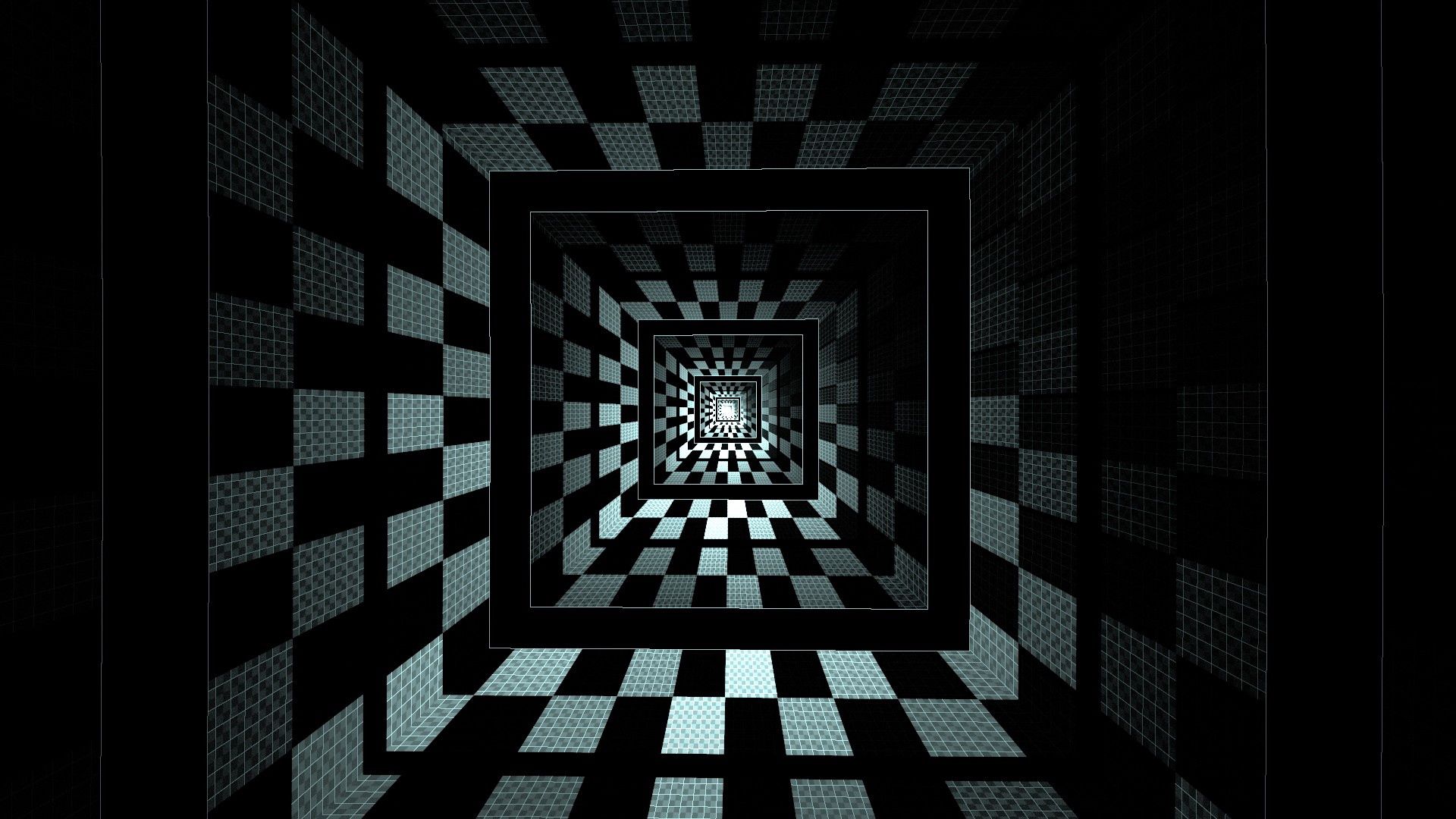 squares, dip, room, shadow