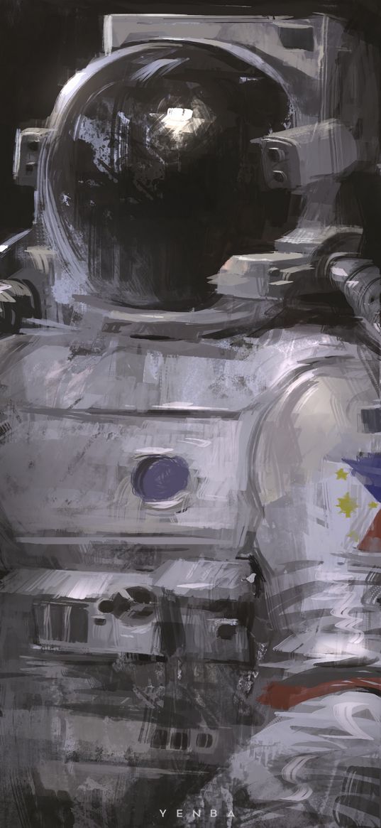 cosmonaut, space suit, art