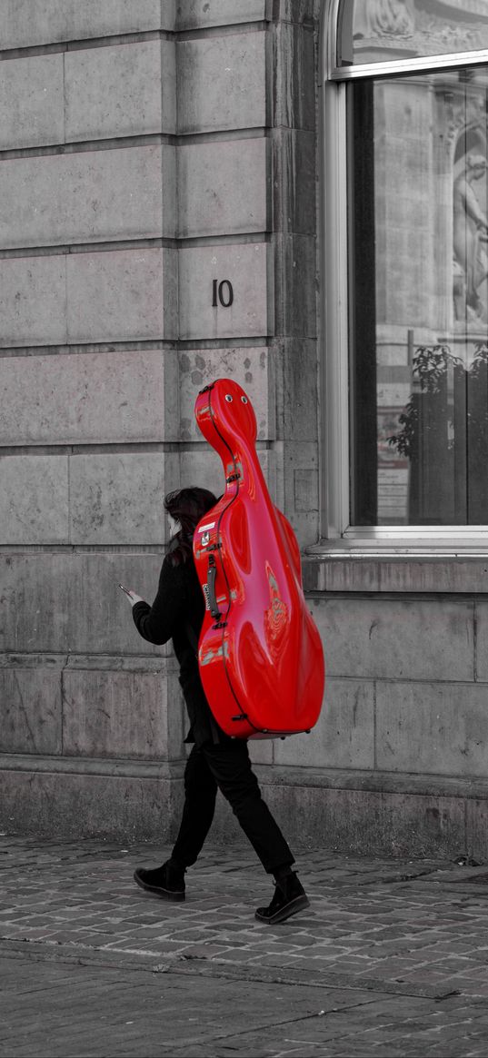 guitarist, guitar, cover, music, street, walk